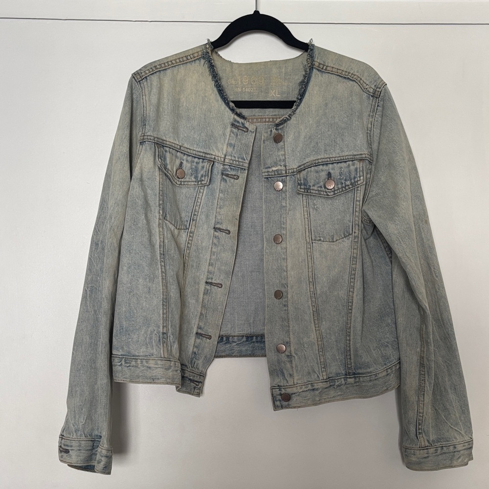 Gap 1969 collarless Denim Jacket